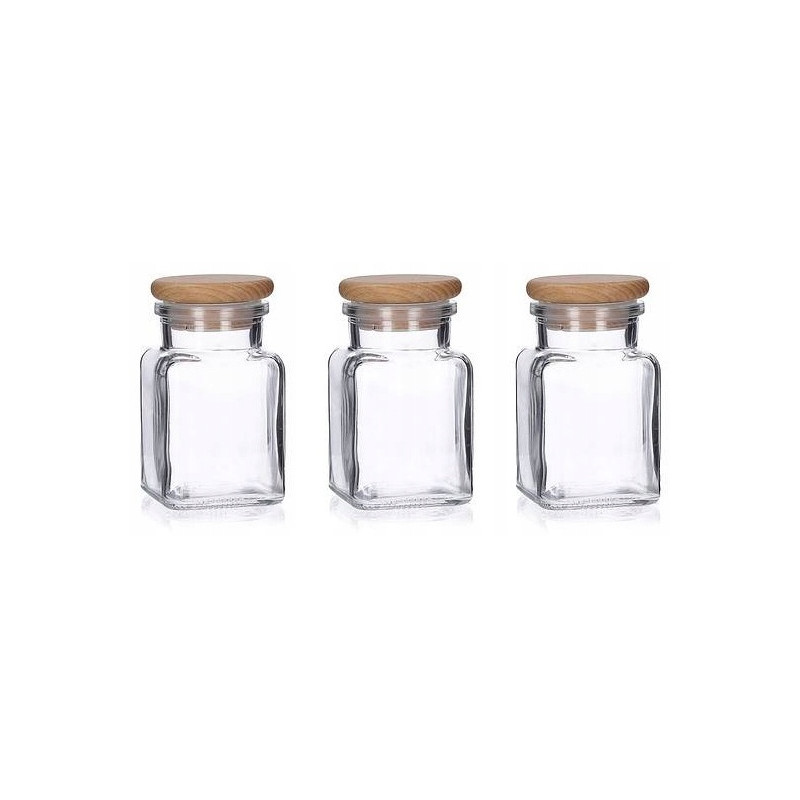 ZESTAW 3x 150ml SŁOIK PRZYPRAWY POJEMNIKI SZKLANY