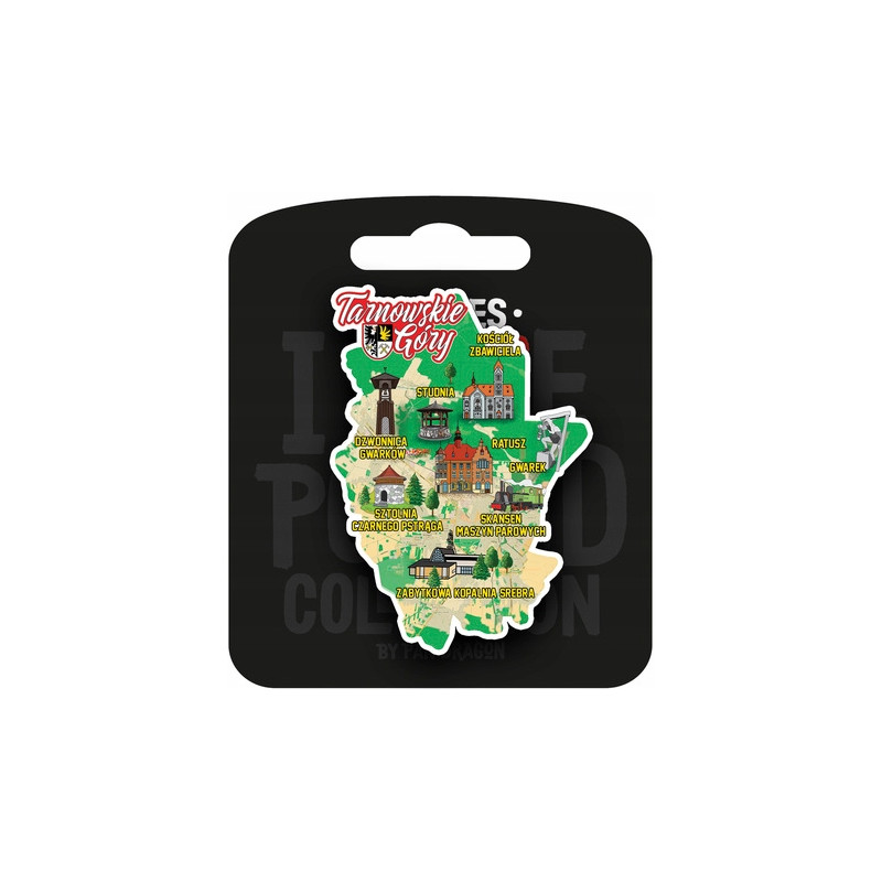 MAGNES TARNOWSKIE GÓRY MAPA PAMIĄTKA GIFT PREZENT