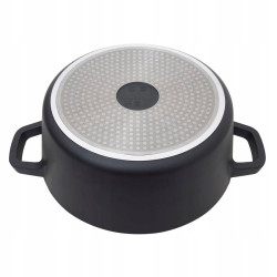 GARNEK 28 CM WYSOKI Z POKRYWĄ POKRYWKA INDUKCJA GAZ GREBLON C3 6,1l