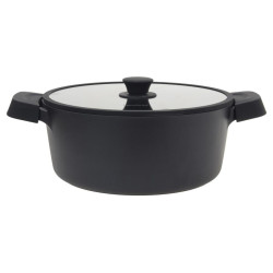 GARNEK 24 CM Z POKRYWĄ POKRYWKA INDUKCJA GAZ 4L GREBLON C3