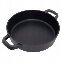 PATELNIA 28 CM GŁĘBOKA Z POKRYWĄ INDUKCJA GAZ 3,5L GREBLON C3