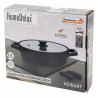 PATELNIA 28 CM GŁĘBOKA Z POKRYWĄ INDUKCJA GAZ 3,5L GREBLON C3