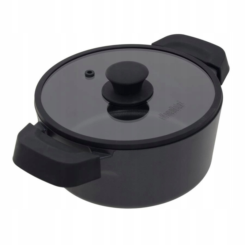 GARNEK 20 CM Z POKRYWĄ INDUKCJA GAZ GREBLON C3 SILIKONOWE NAKŁADKI 2,3L