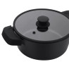 GARNEK 20 CM Z POKRYWĄ INDUKCJA GAZ GREBLON C3 SILIKONOWE NAKŁADKI 2,3L
