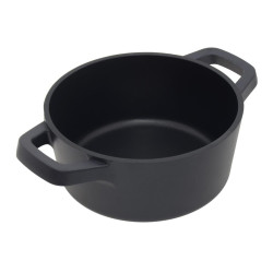 GARNEK 20 CM Z POKRYWĄ INDUKCJA GAZ GREBLON C3 SILIKONOWE NAKŁADKI 2,3L