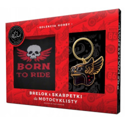 KOMPLET SKARPETKI I BRELOK DLA MOTOCYKLISTY BRELOCZEK PREZENT GIFT