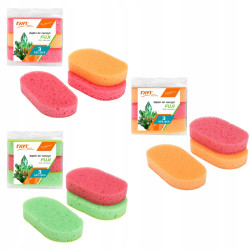 GĄBKI DO NACZYŃ ZMYWAKI KUCHENNE FUJI RAVI 3SZT MIX KOLORU