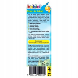 BOBINI PASTA DO ZĘBÓW 75ML. 6 + SZCZOTECZKA DO ZĘBÓW MIX KOLORU