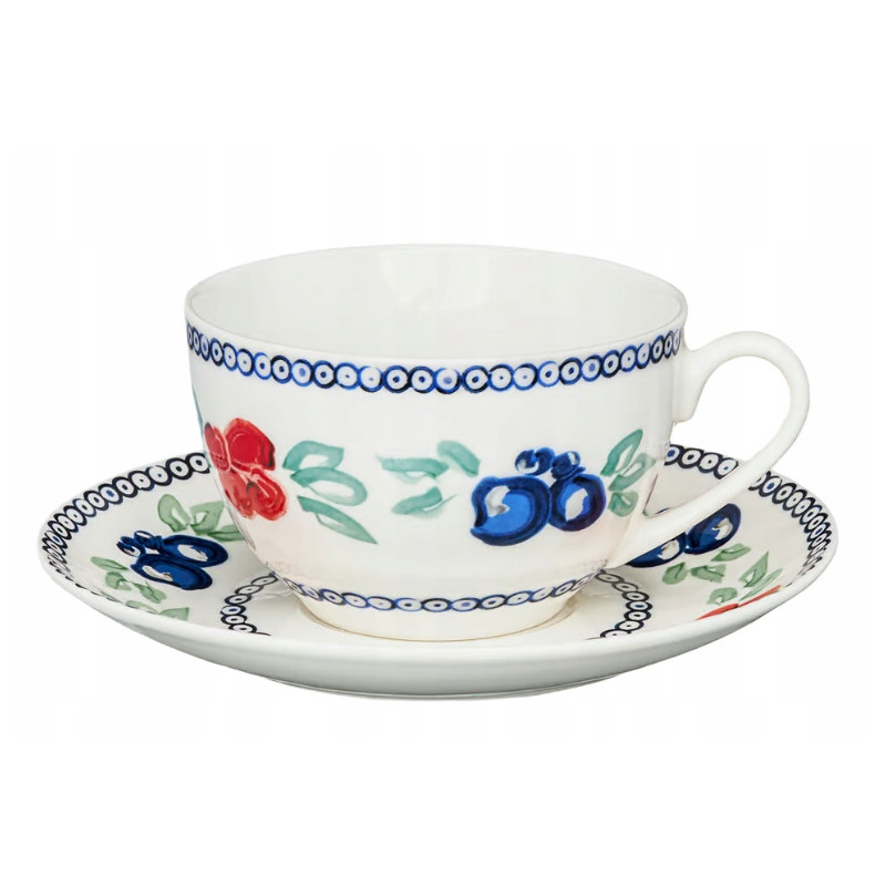Serwis herbaciano-kawowy Ambition Kalina 12 szt. Porcelana 6 OSÓB