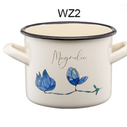 GARNEK EMALIOWANY WYSOKI Z KALKą FLORES 20cm/4,4L 29836 WZ2
