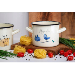GARNEK EMALIOWANY WYSOKI Z KALKą FLORES 20cm/4,4L 29836 WZ2