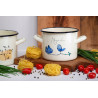 GARNEK EMALIOWANY WYSOKI Z KALKą FLORES 20cm/4,4L 29836 WZ2