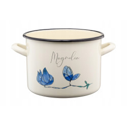 GARNEK EMALIOWANY WYSOKI Z KALKą FLORES 20cm/4,4L 29836 WZ2