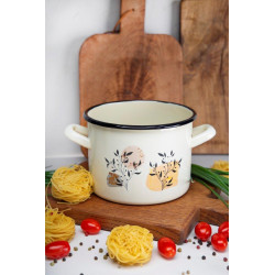 GARNEK EMALIOWANY WYSOKI Z KALKą FLORES 20cm/4,4L 29836 WZ1