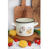 GARNEK EMALIOWANY WYSOKI Z KALKą FLORES 20cm/4,4L 29836 WZ1