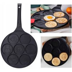 PATELNIA DO JAJEK PLACKÓW PANCAKE INDUKCJA Valdinox Zwierzątka 26 cm