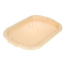 Taca do serwowania plastikowa prostokątna Bentom 39 cm beżowa