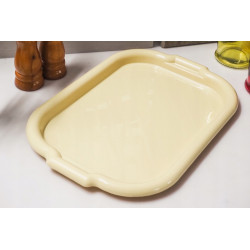 Taca do serwowania plastikowa prostokątna Bentom 39 cm beżowa