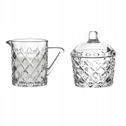 Cukierniczka szklana i mlecznik dzbanuszek na mleczko Altom Design Karo