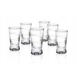 Kieliszki 25ml do wódki X Złota Spirala