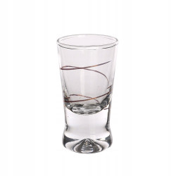 Kieliszki 25ml do wódki X Złota Spirala