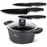 VALDINOX STRONG GARNEK 24CM POKRYWKA 4.3 L.+ GRATIS NOŻE INDUKCJA GAZ