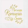 Serwetki Pierwsza Komunia Święta (biblia) 33x33 cm 20 szt.