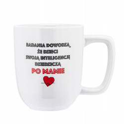 KUBEK DLA MAMY 375 ML INTELIGENCJA PO MAMIE DZIEŃ MAMY PREZENT
