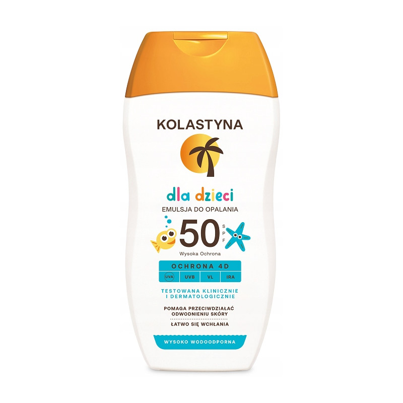 KOLASTYNA EMULSJA OCHRONNA DO OPALANIA DLA DZIECI SPF 50 wodoodporna