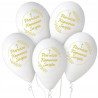 Balony Premium Pierwsza Komunia Święta (kłosy) 5 szt.