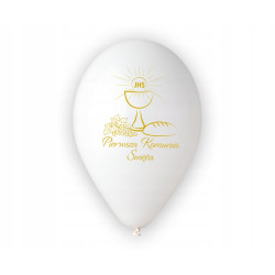 Balony Premium na Hel Pierwsza Komunia Śwęta (kielich) 5 szt.