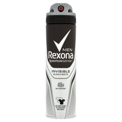 REXONA Men Invisible Black AND White Antyperspirant w aerozolu dla mężczyzn