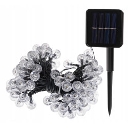 GIRLANDA SOLARNA KULKI 100led 12m LAMPKI SOLARNE