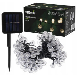 GIRLANDA SOLARNA KULKI 100led 12m LAMPKI SOLARNE