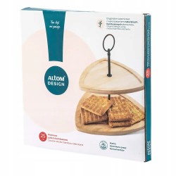 Patera dwupoziomowa na ciasto przekąski owoce desery bambusowa Altom Design