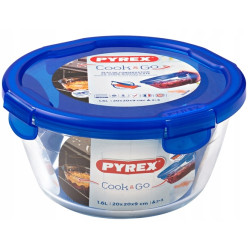 Pojemnik żaroodporny z pokrywką Cook & Go 20 x 9 cm 1,6 l PYREX