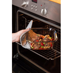 Pojemnik żaroodporny z pokrywką Cook & Go 21,6 x 21,6 cm 1,9 l PYREX