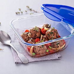 Pojemnik żaroodporny z pokrywką Cook & Go 21,6 x 21,6 cm 1,9 l PYREX