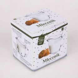 MLECZNIK SZKLANY DZBANEK NA MLEKO 200 ML