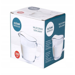 MLECZNIK SZKLANY DZBANEK NA MLEKO 200 ML
