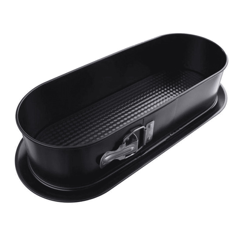 FORMA TORTOWNICA PROSTOKąTNA WąSKA 340x120 NON-STICK CZARNA (990-60)