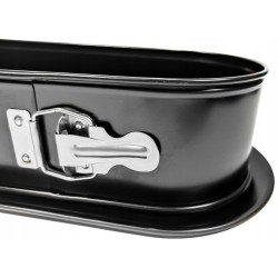FORMA TORTOWNICA PROSTOKąTNA WąSKA 340x120 NON-STICK CZARNA (990-60)