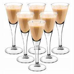 Kieliszki do Likieru Wódki 55 ml 6 szt Altom Design Diamond Zestaw Szklany