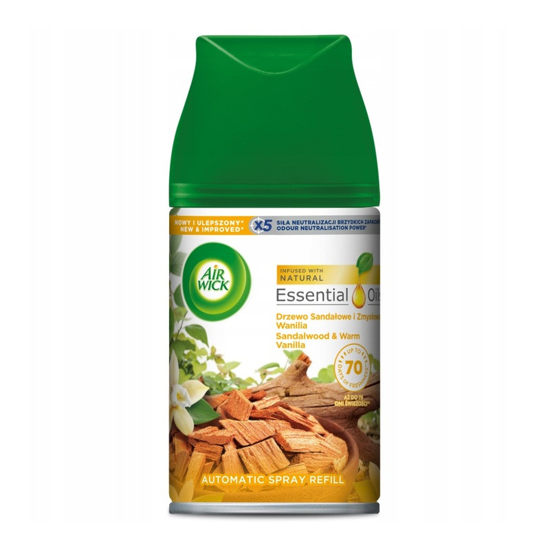 Air Wick Freshmatic Drzewo Sandałowe i Zmysłowa Wanilia 250 ml