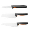 FISKARS ZESTAW 3 NOŻY W BLOKU BAMBUSOWYM