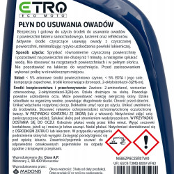 ETRO Skuteczny płyn do usuwania owadów z szyb karoserii 500 ml