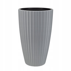 Doniczka Mika Slim z wkładem 30 cm platyna VERDENIA