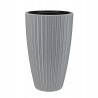 Doniczka Mika Slim z wkładem 30 cm platyna VERDENIA