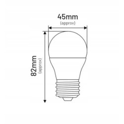 ŻARÓWKA LED G45 E27 7W KULKA 600lm 3000K INQ