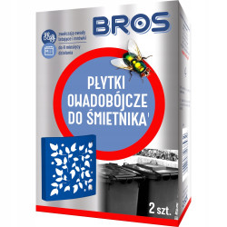 BROS Płytka owadobójcza do śmietnika 4 miesiące 2 szt.